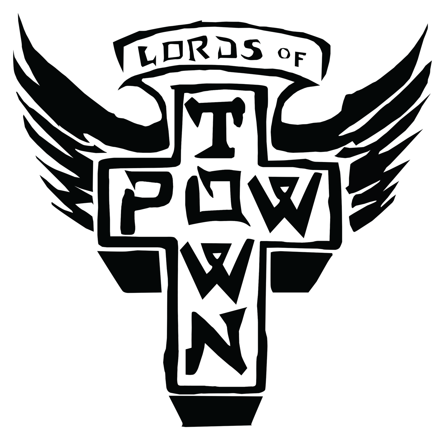 Lords of Pow Town Sticker